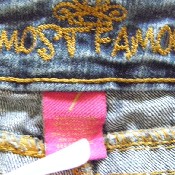 Almost Famous relaxed fit distressed Capri - Picture 7 of 8